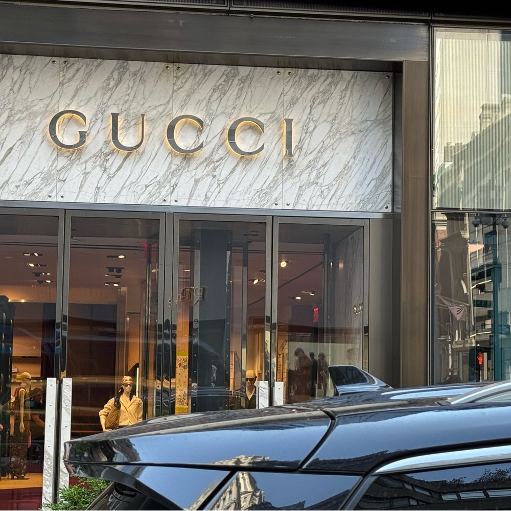 Gucci Marble And Gold Storefront